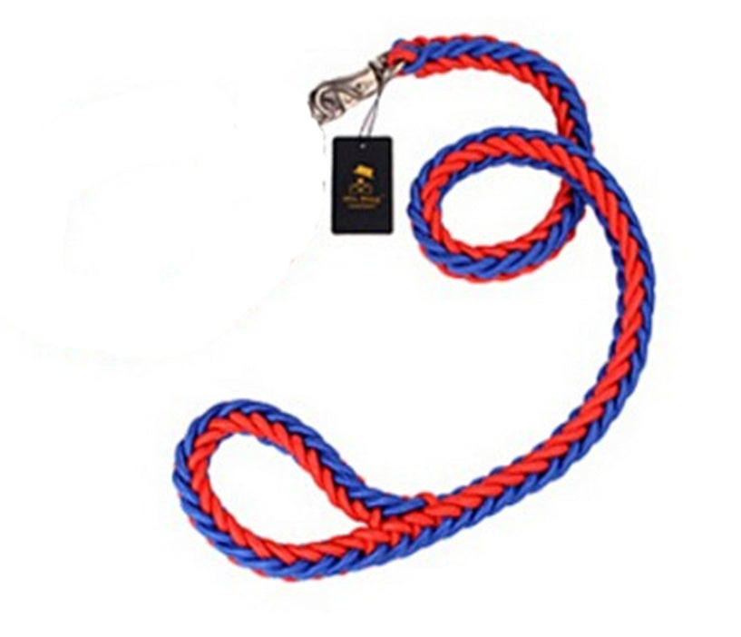 Eight-strand braided golden dog leash