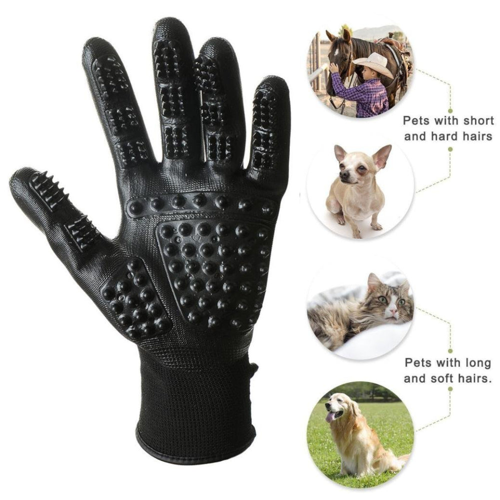 Pet Hair Grooming Glove Soft Rubber
