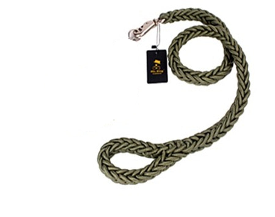 Eight-strand braided golden dog leash