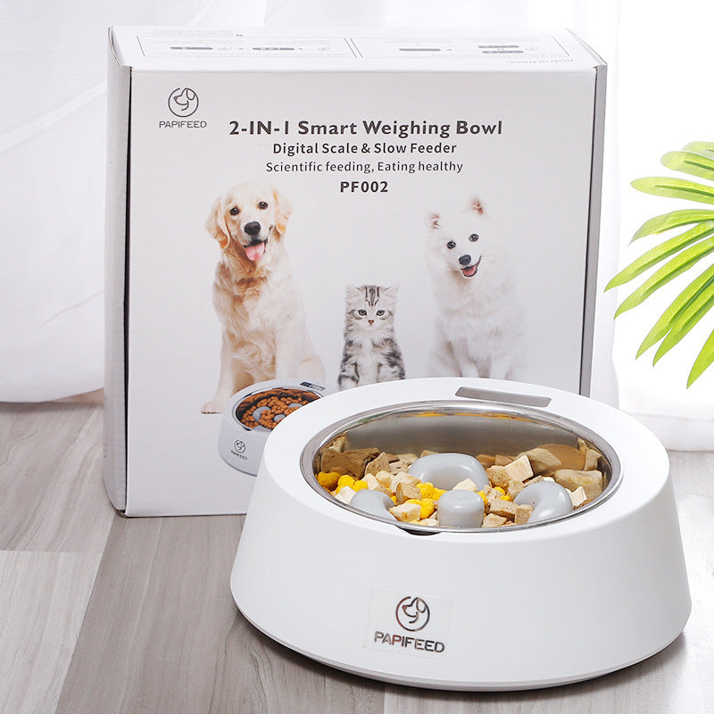 Smart Weighing Dog Slow Feeder