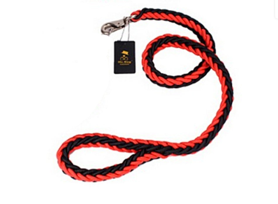 Eight-strand braided golden dog leash
