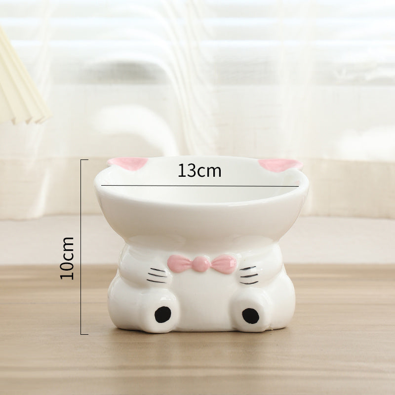 Sloping Neck Guard Food Bowl