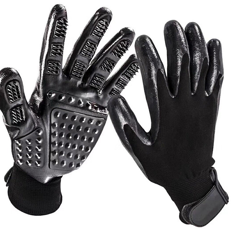 Pet Hair Grooming Glove Soft Rubber
