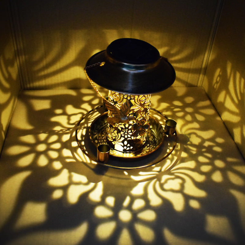 Outdoor Solar Bird Feeder For Lamp Watching