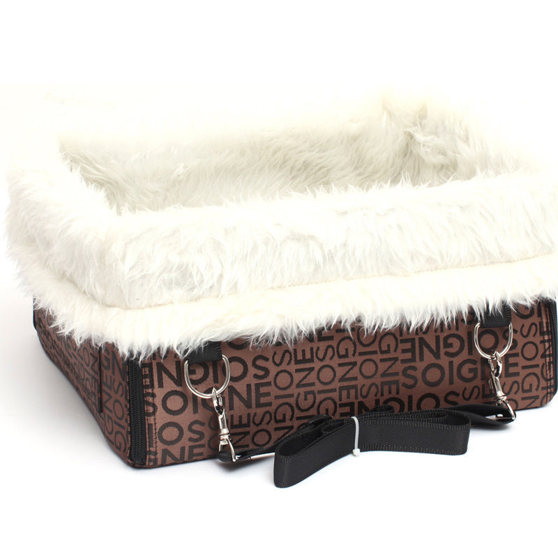 Double layer thickened dog pad for car