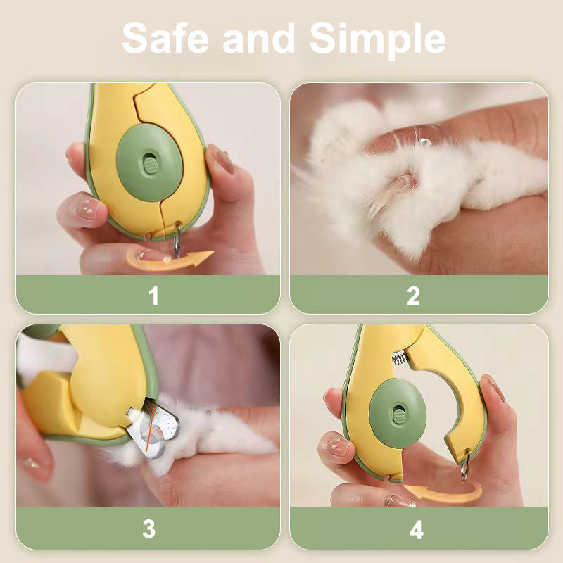 Professional Pet Nail Clipper LED Light