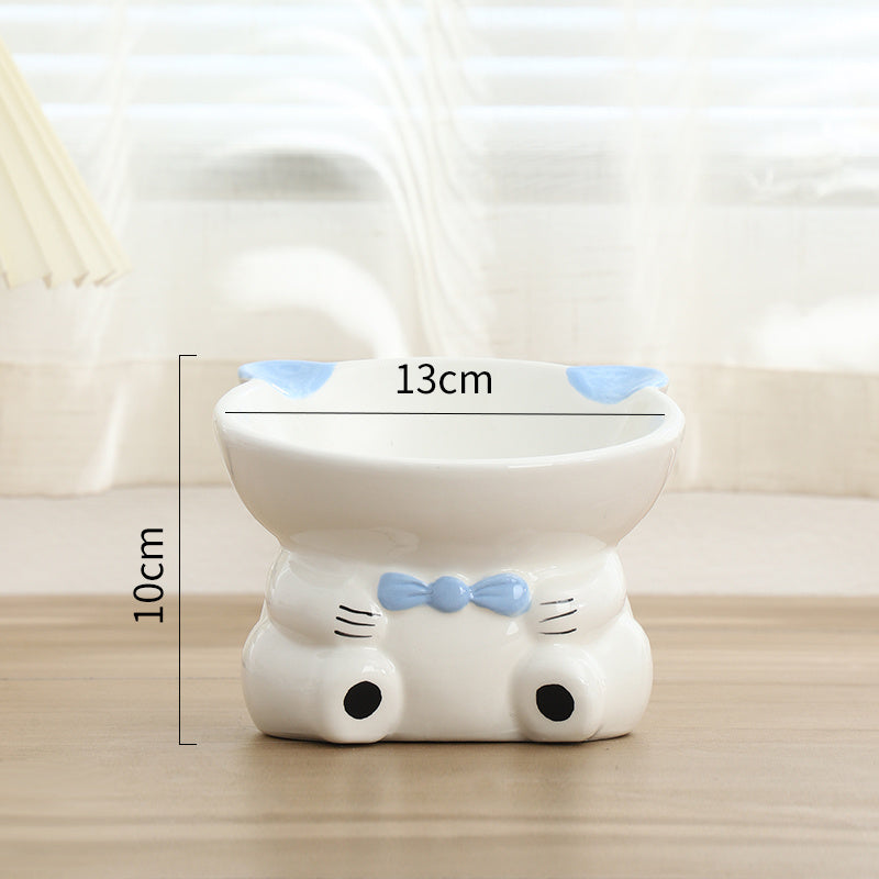 Sloping Neck Guard Food Bowl