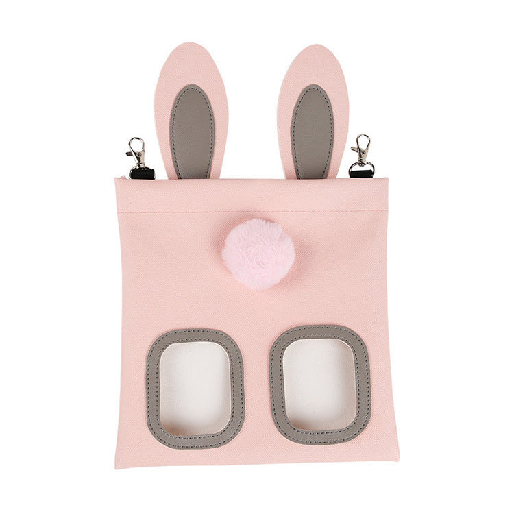 Cute Straw Bag Bunny Totoro Hamster Feeder