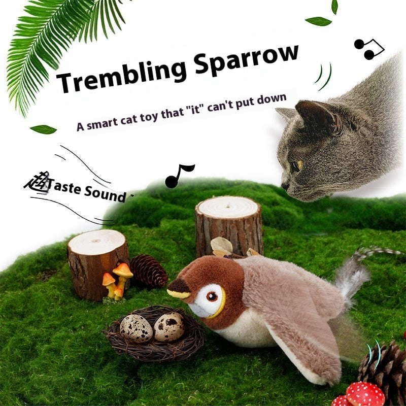 Automatic Flapping Bird Cat Toy