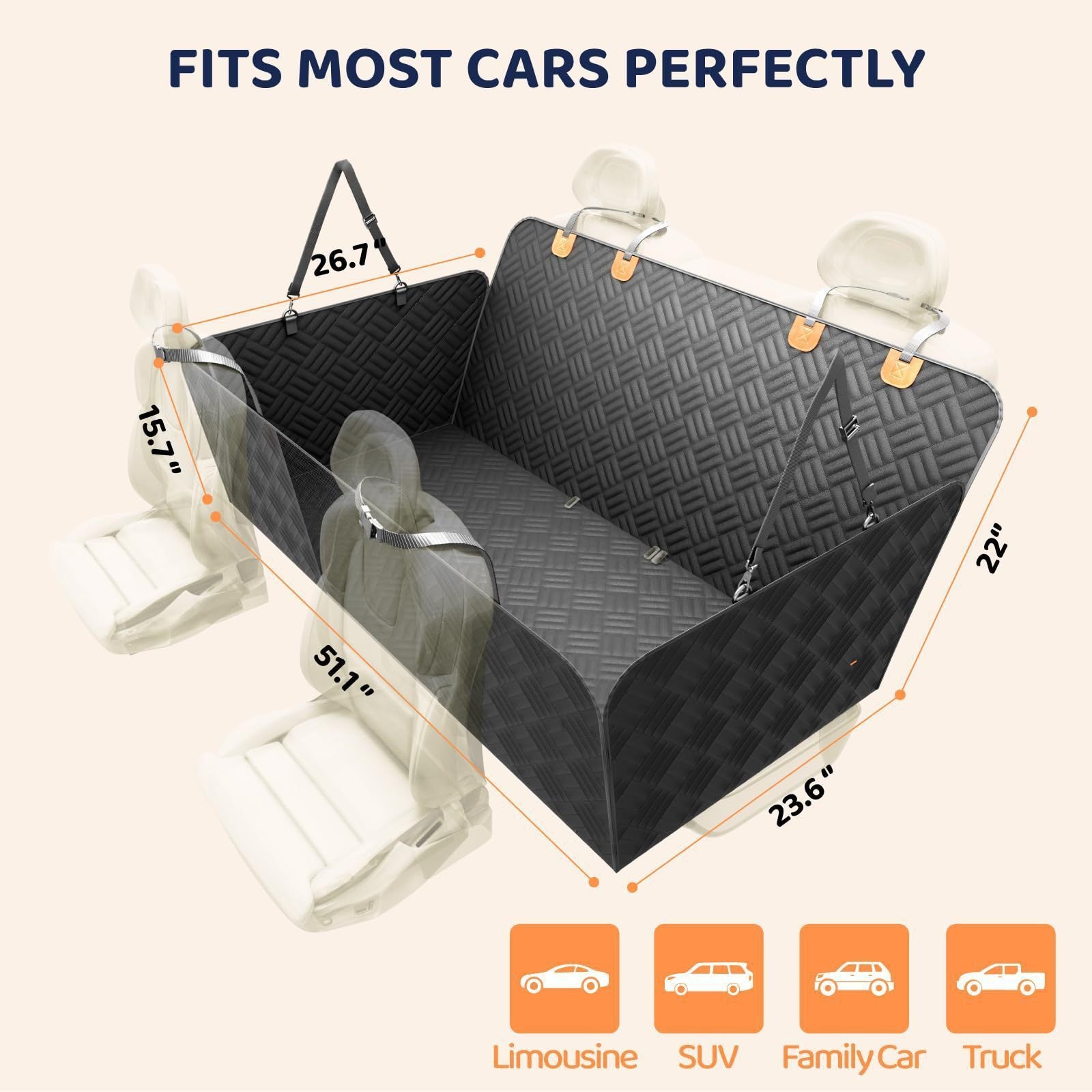 Car Pet Mat Rear Seat