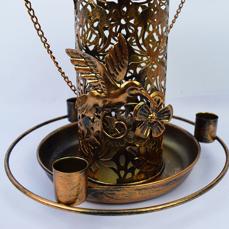 Outdoor Solar Bird Feeder For Lamp Watching