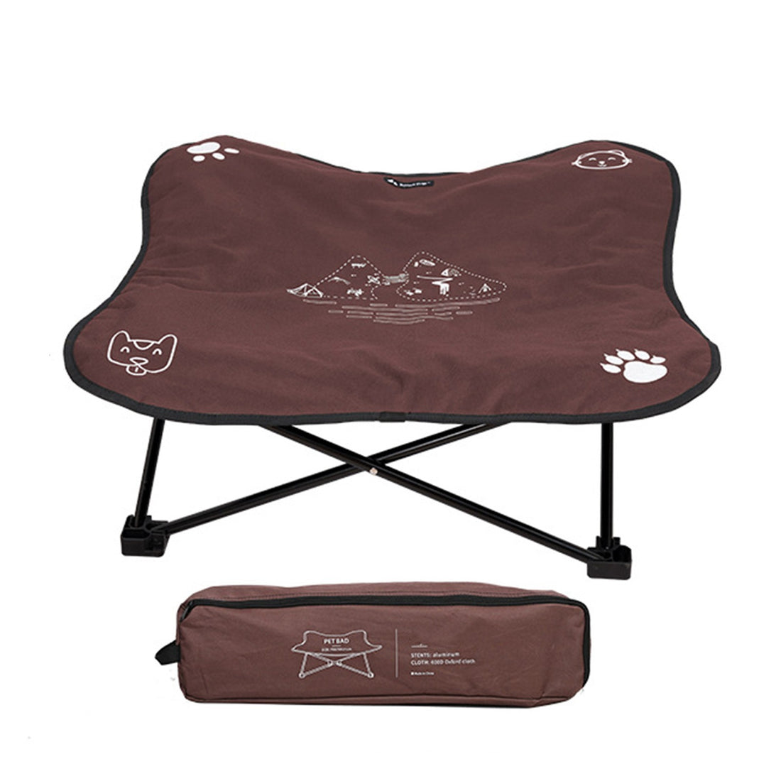Outdoor washable pet folding bed