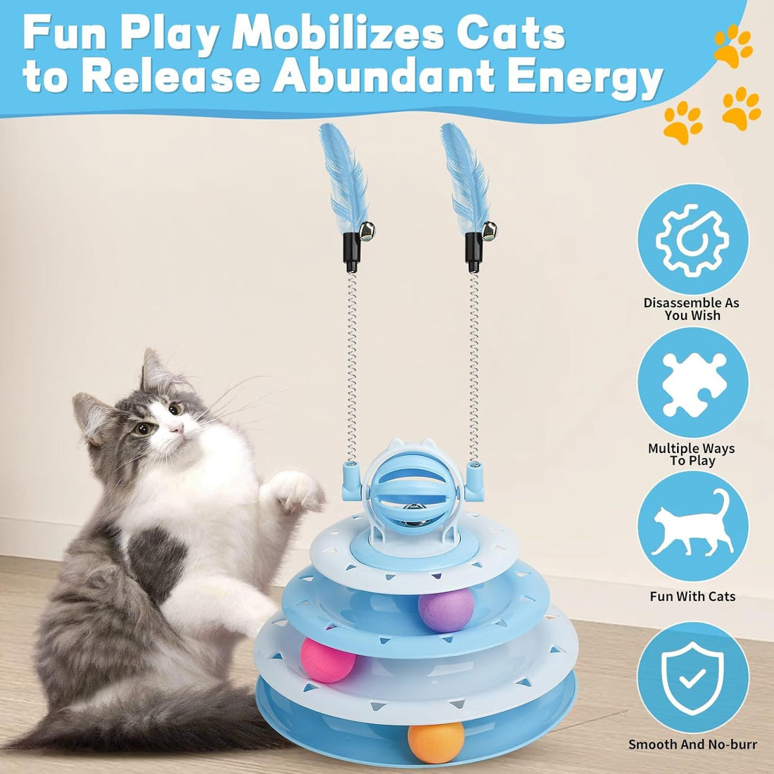 Cat Toys For Indoor Cats Kitten Toys