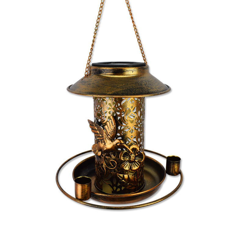 Outdoor Solar Bird Feeder For Lamp Watching