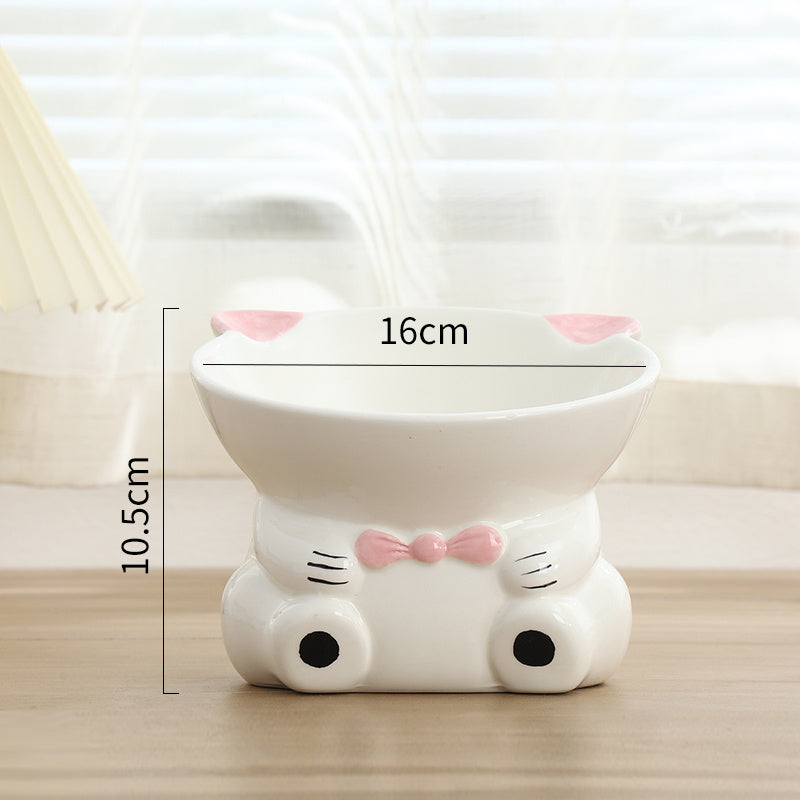 Sloping Neck Guard Food Bowl