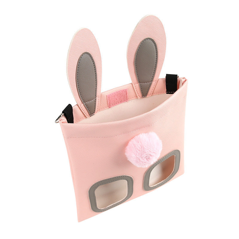 Cute Straw Bag Bunny Totoro Hamster Feeder