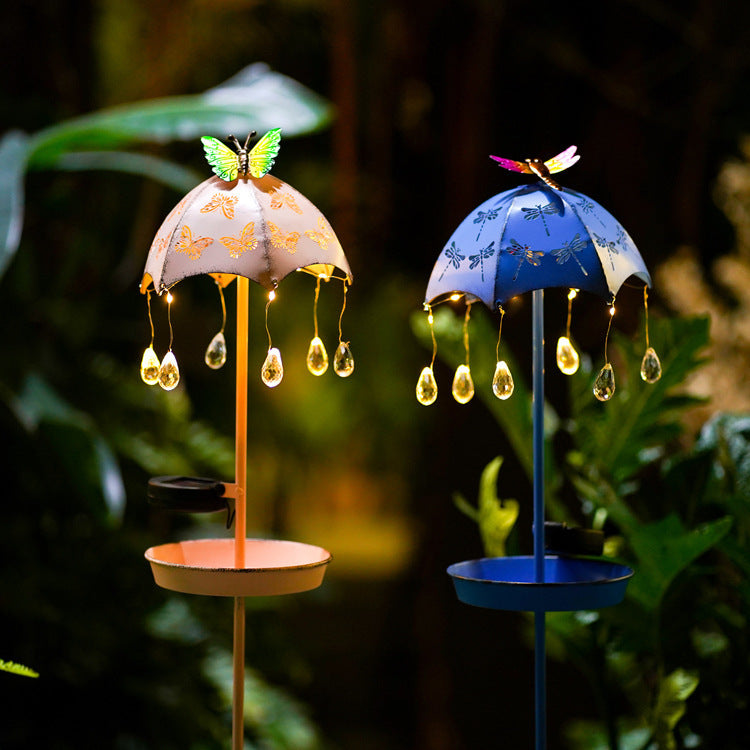 Wrought Iron Solar Bird Feeder Floor Lamp