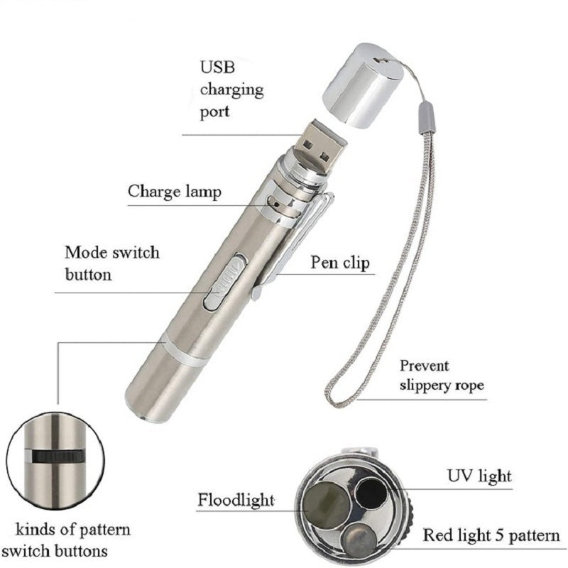 Laser Infrared USB Rechargeable Cat Stick Toy