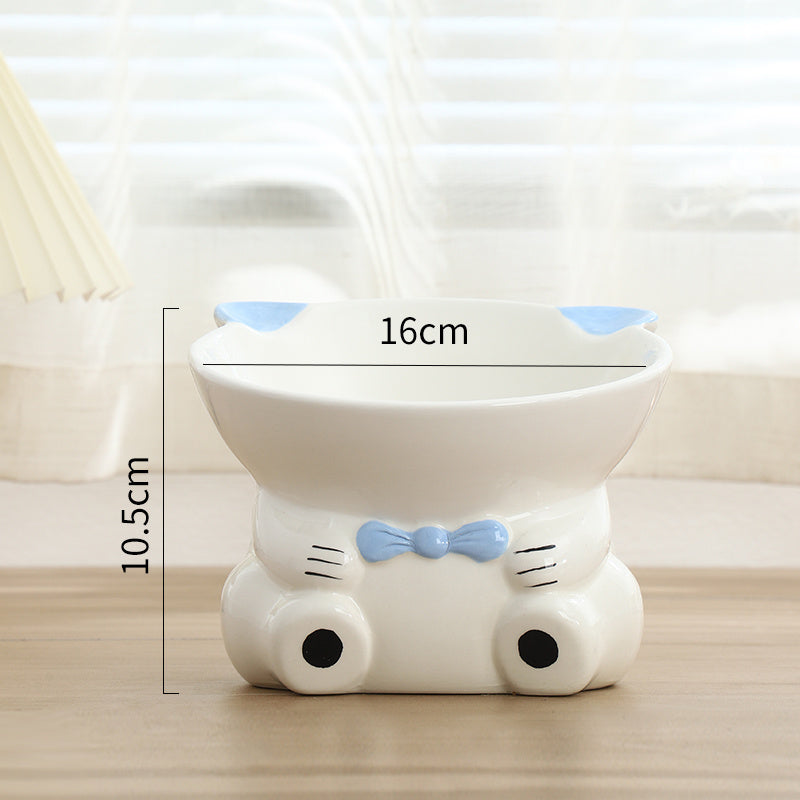 Sloping Neck Guard Food Bowl